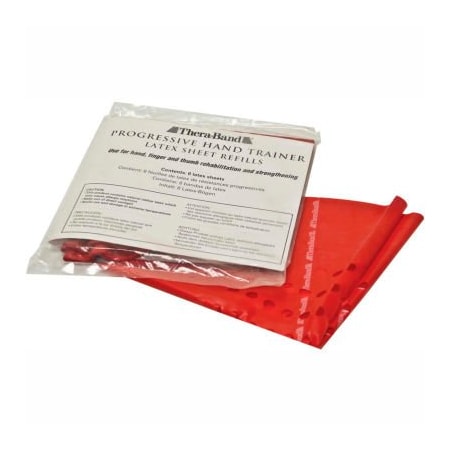 Fabrication Enterprises Thera-Band Progressive Hand Trainer, 6 Sheet Refills, Red, Light 10-1272